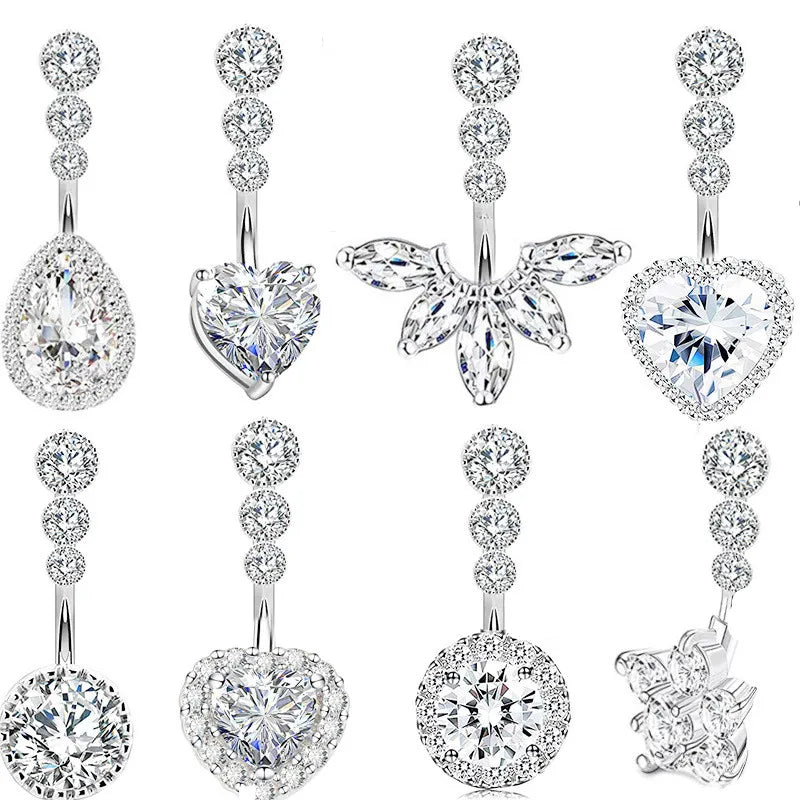 PureSpark Heart Belly Jewel