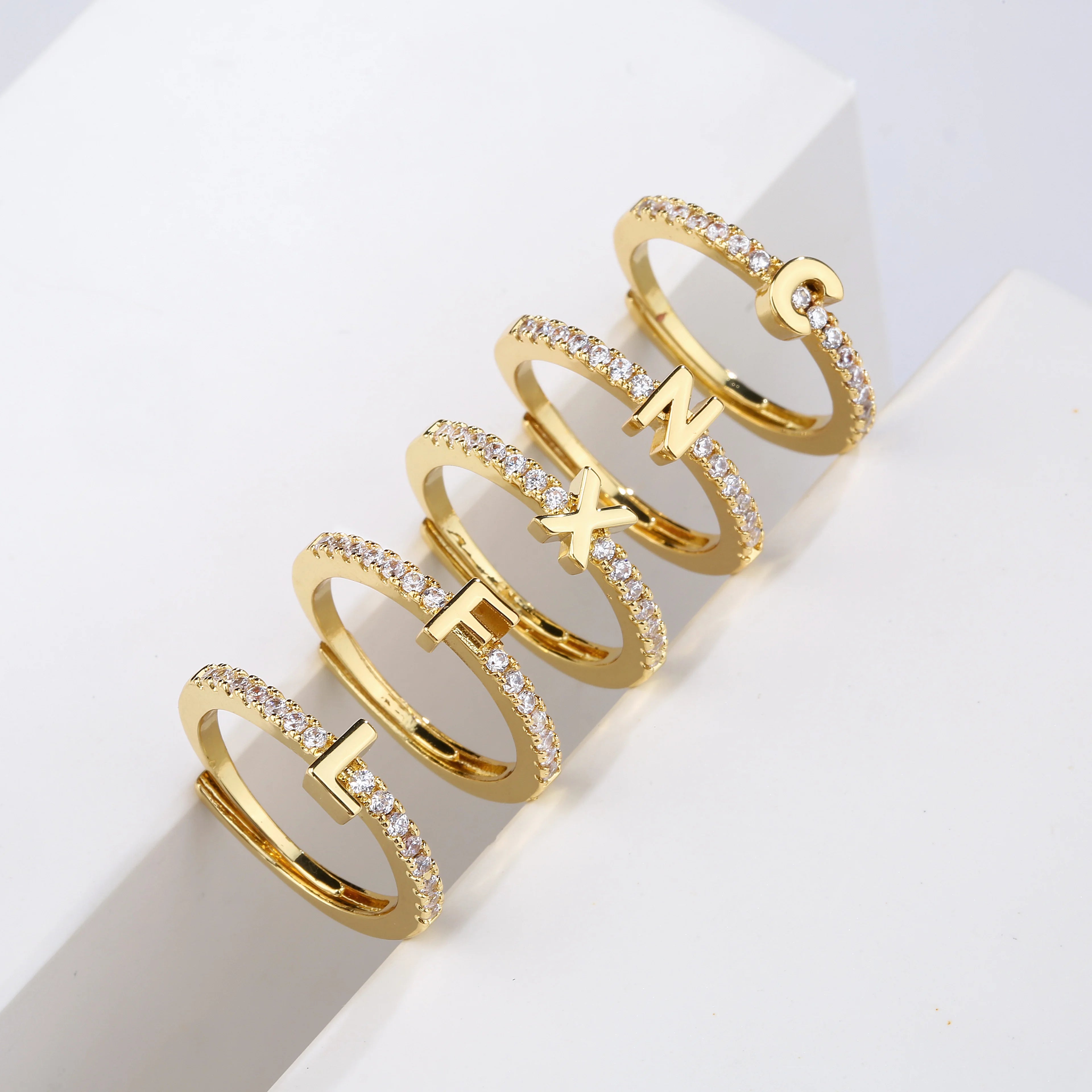 Letter Luxe Ring