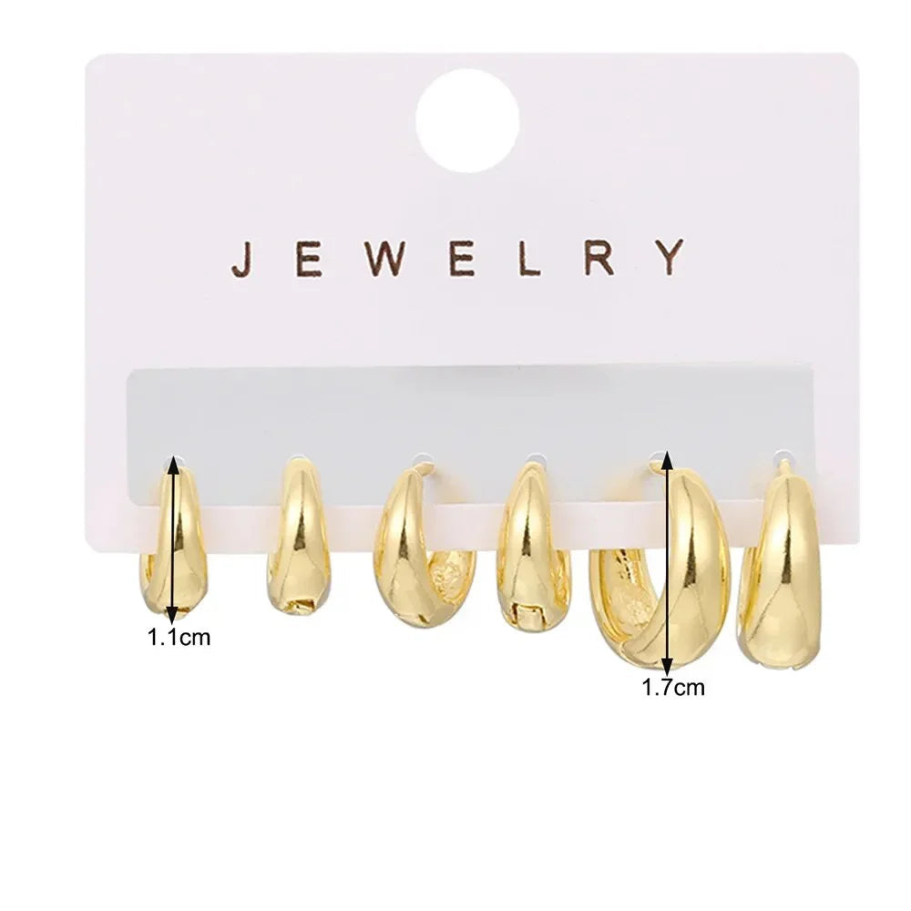 ✨ InvisibleGlow Gold Hoop Set