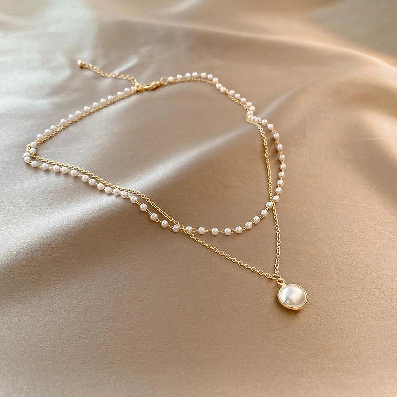 Golden Cascade Pearl Set