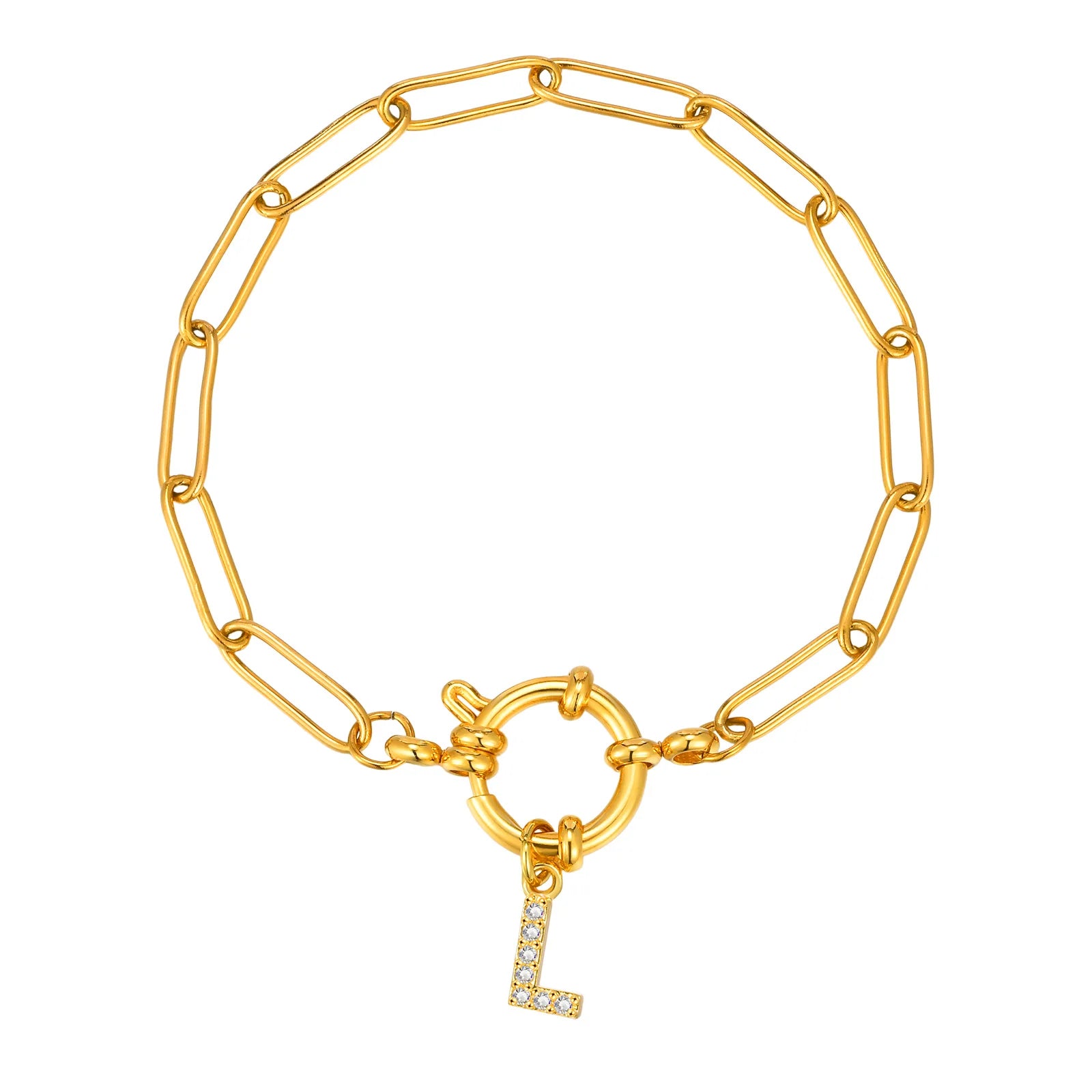 Radiant Letter Bubble Bracelet