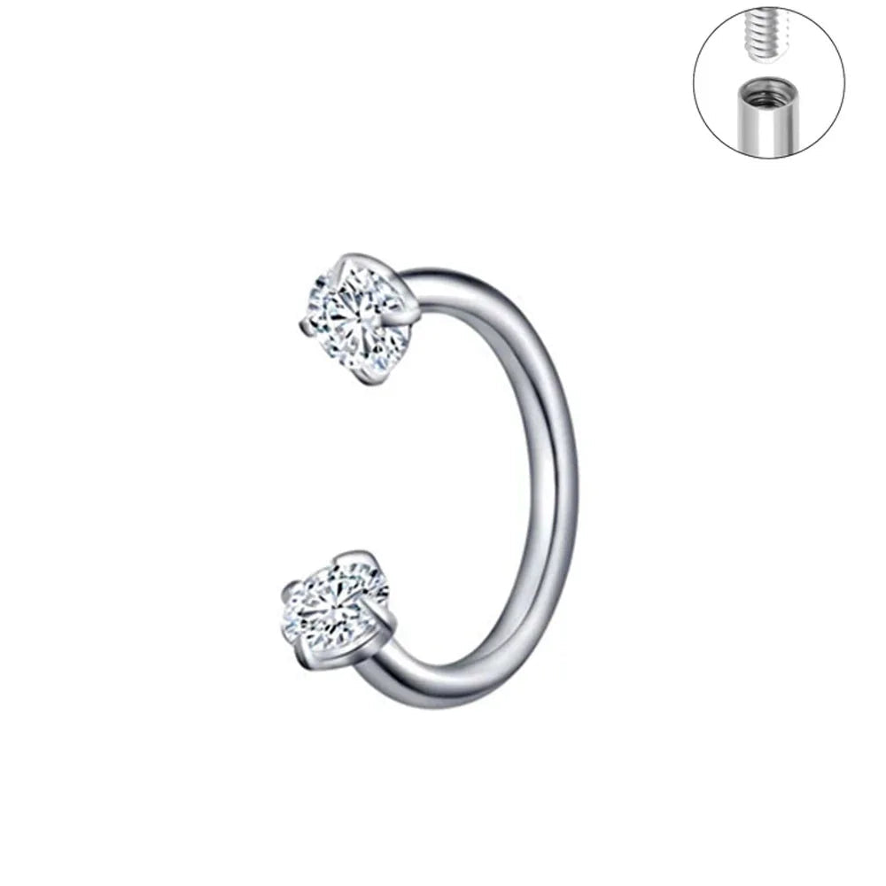 TitanSteel Cartilage & Lip Stud Kit