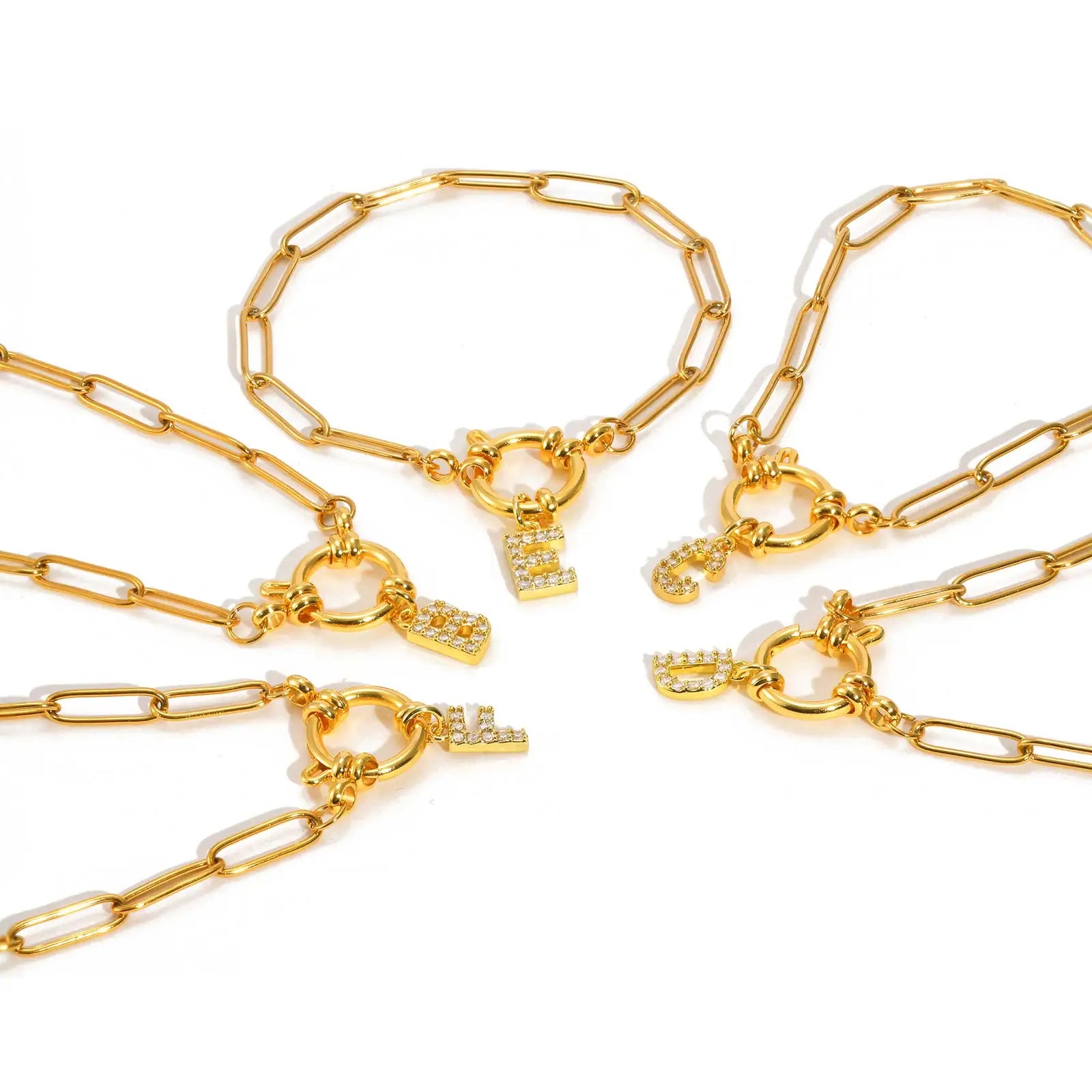 Radiant Letter Bubble Bracelet