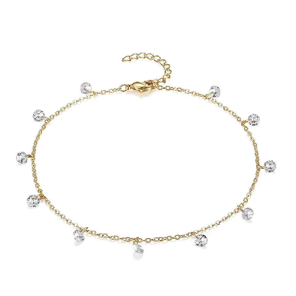✨ SparkleStep Tennis Anklet
