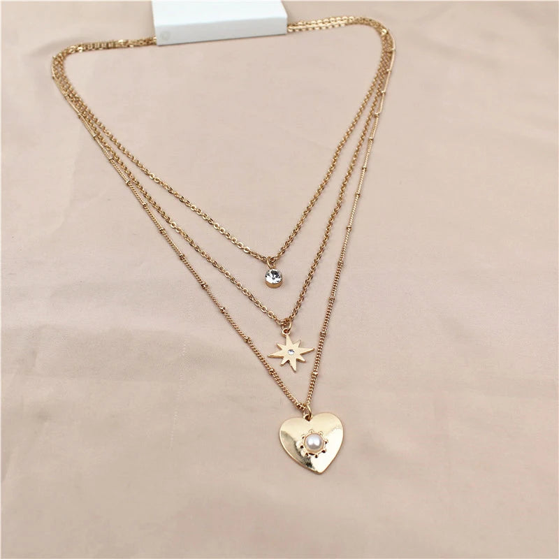 Triple Radiance Love Necklace