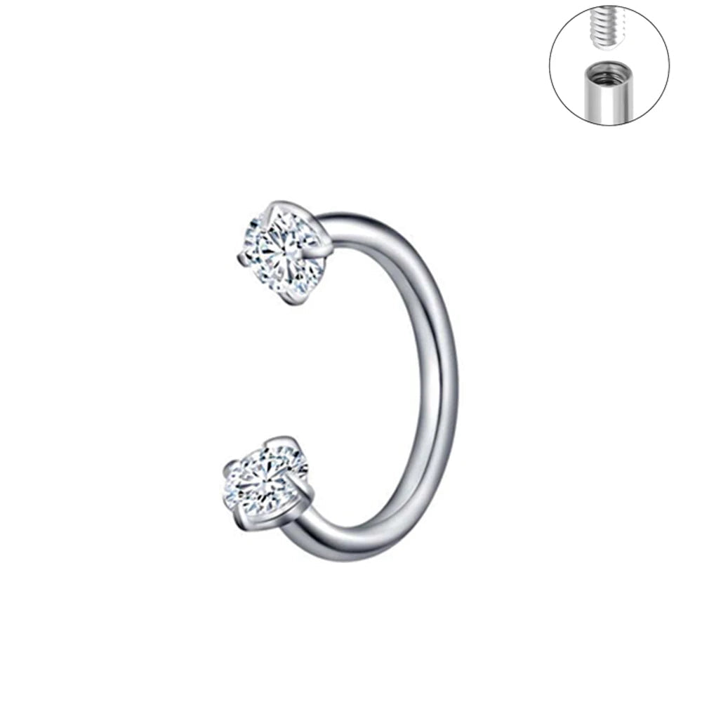 TitanSteel Cartilage & Lip Stud Kit