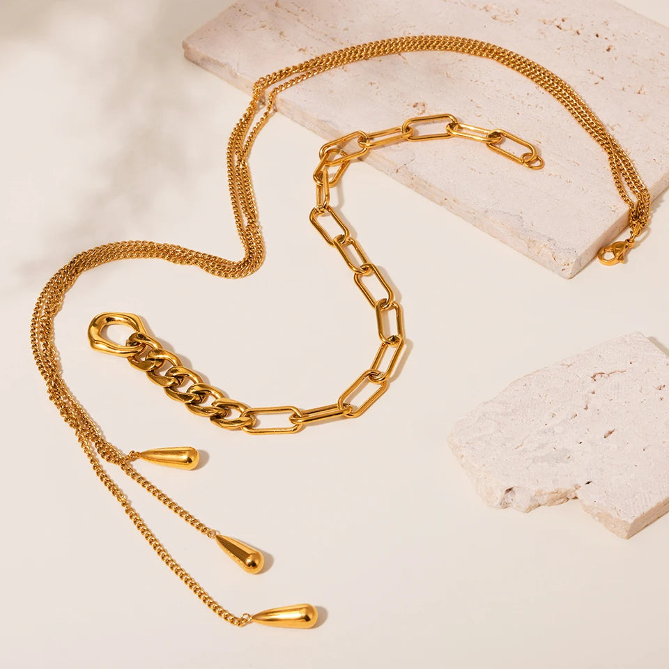 Golden Opera Tassel Necklace