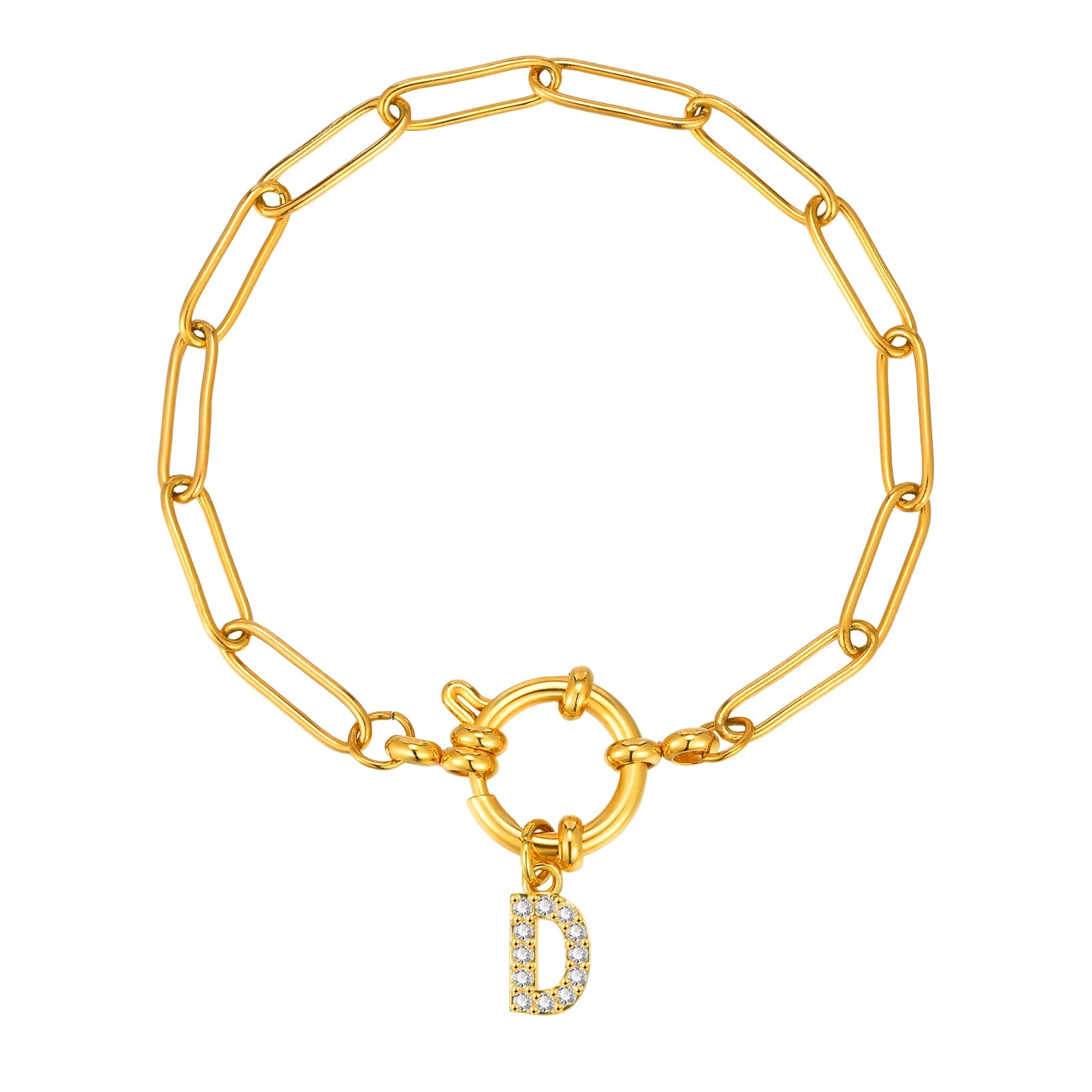 Radiant Letter Bubble Bracelet