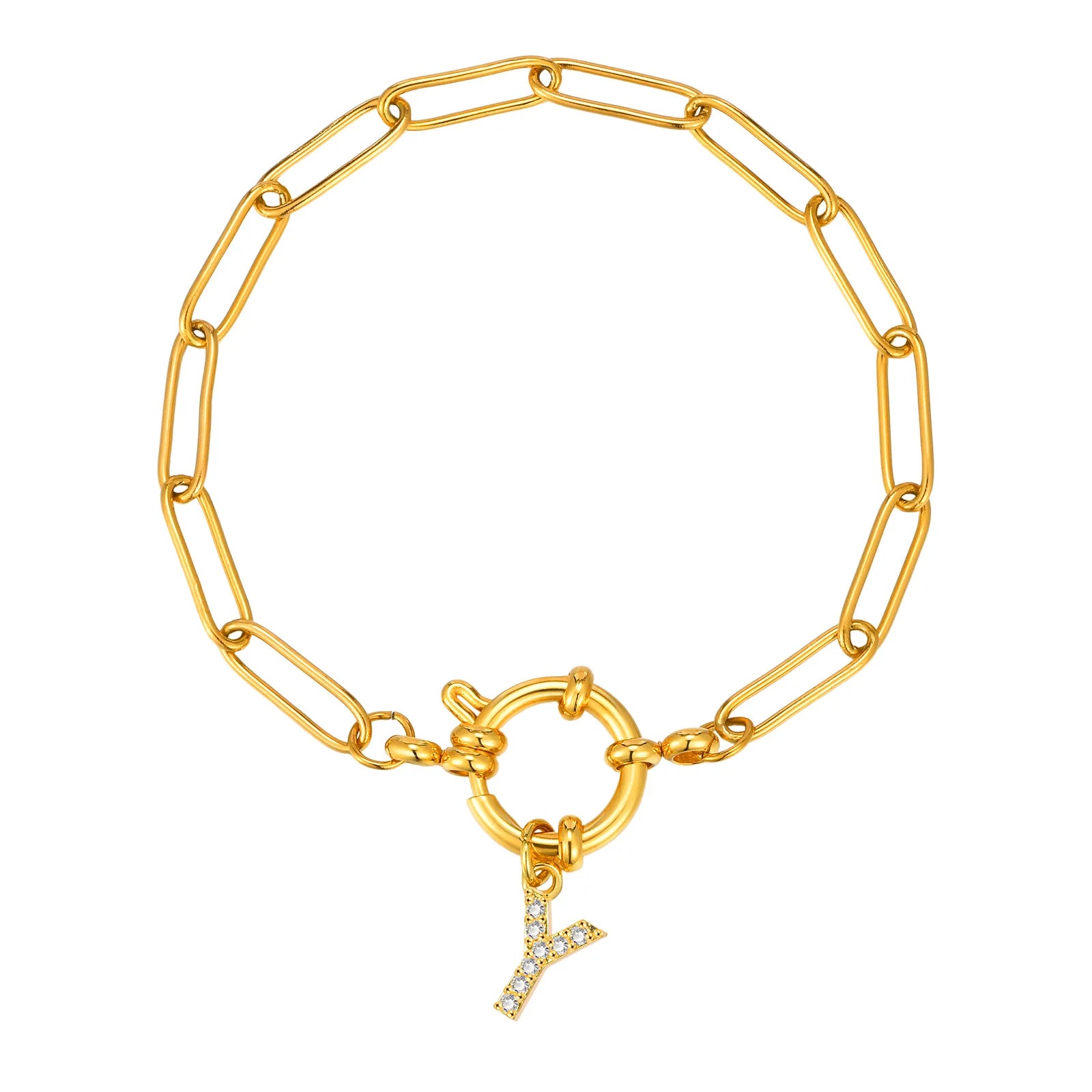 Radiant Letter Bubble Bracelet