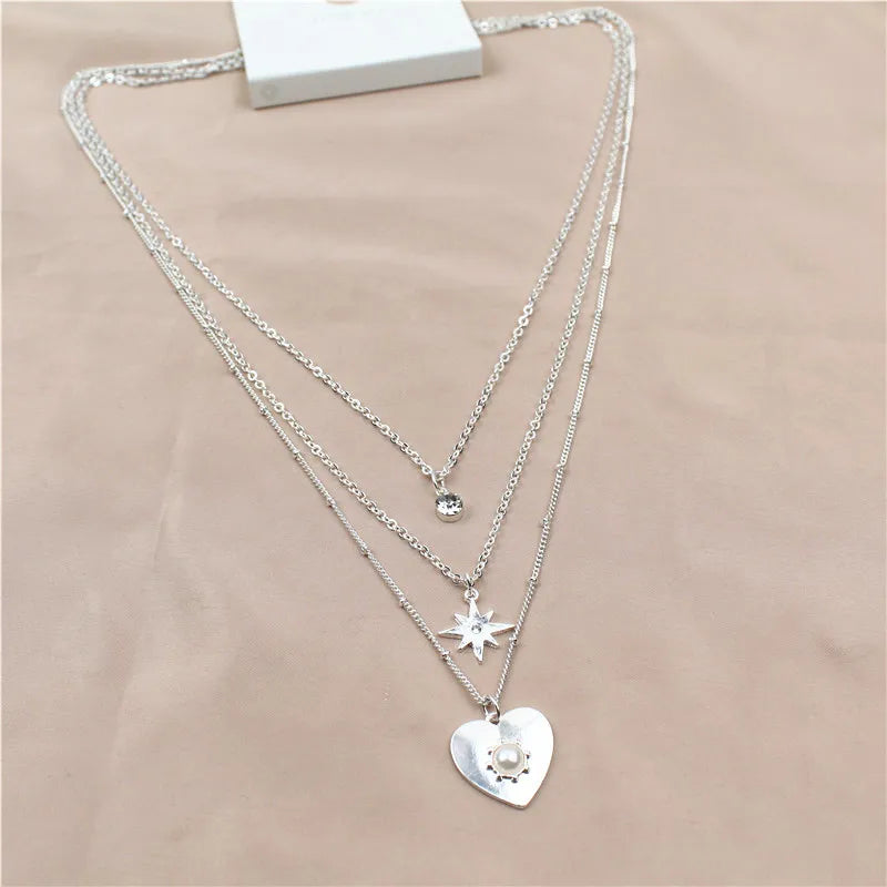 Triple Radiance Love Necklace