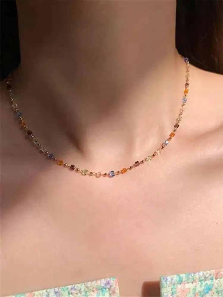ChromaCube Gold Choker