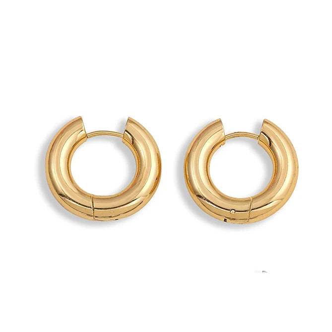Luxe Curve Zircon Hoops