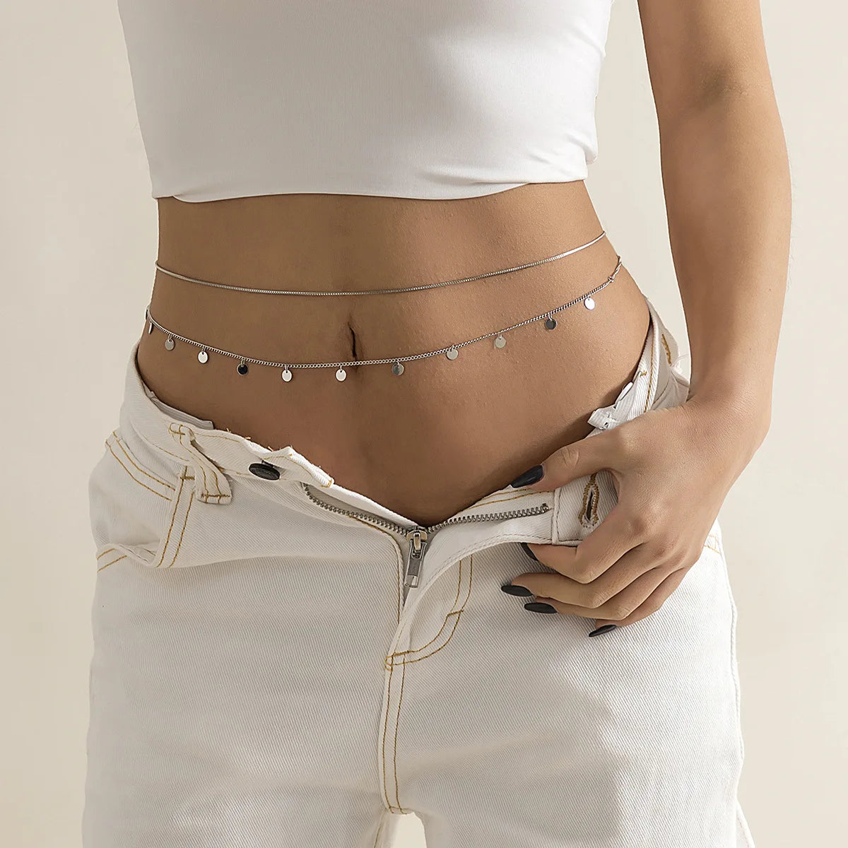 Mystic Layered Tassel Belt Chain