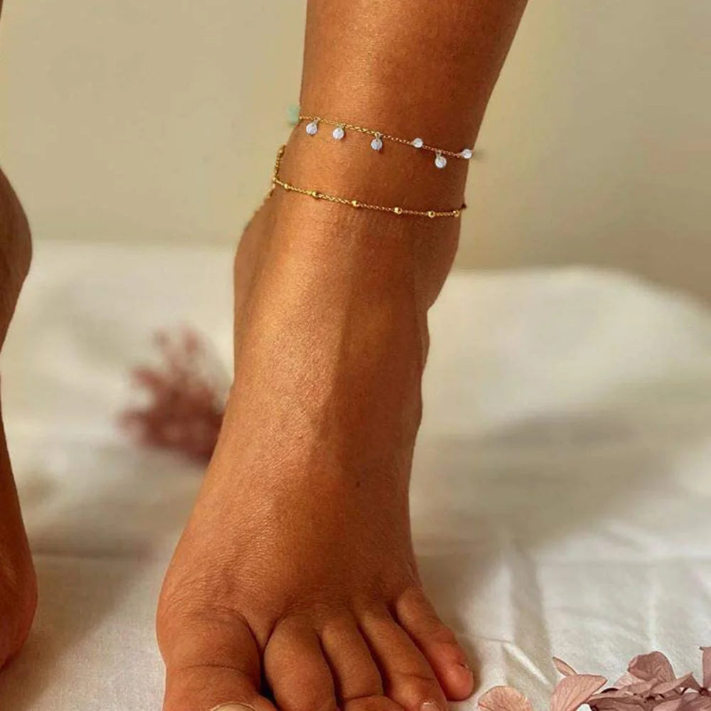 ✨ SparkleStep Tennis Anklet