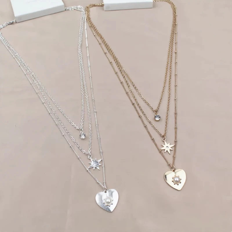 Triple Radiance Love Necklace