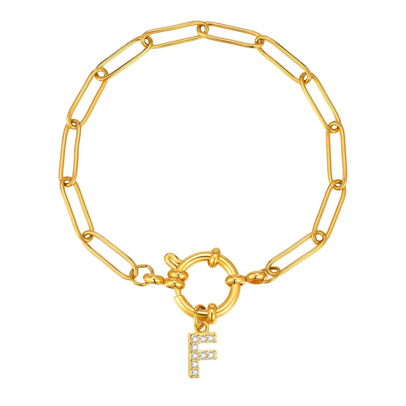 Radiant Letter Bubble Bracelet