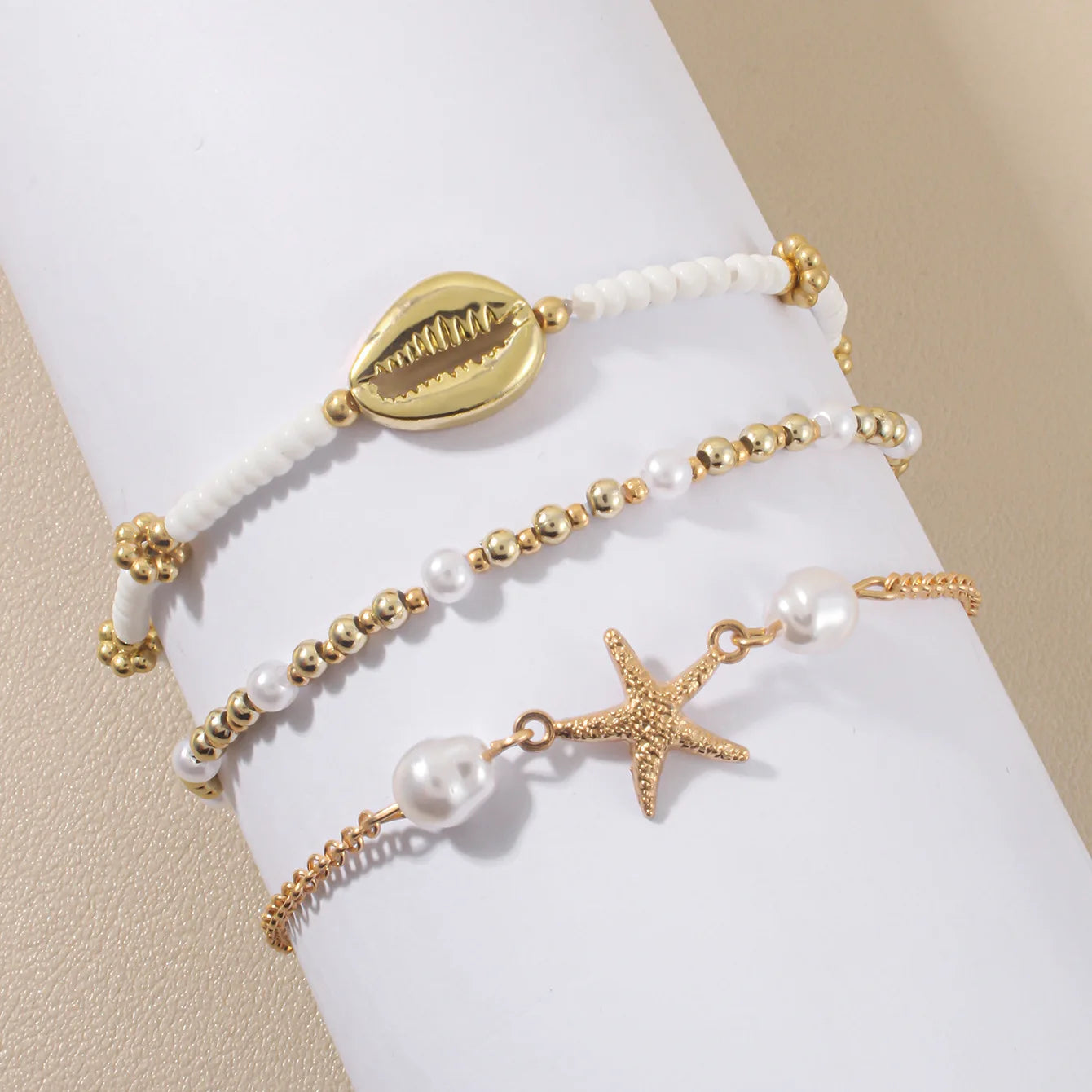 ✨ Starlit Shore Anklet Set