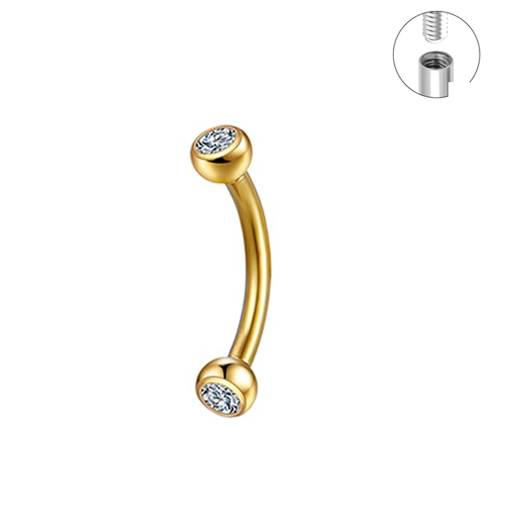 TitanSteel Cartilage & Lip Stud Kit