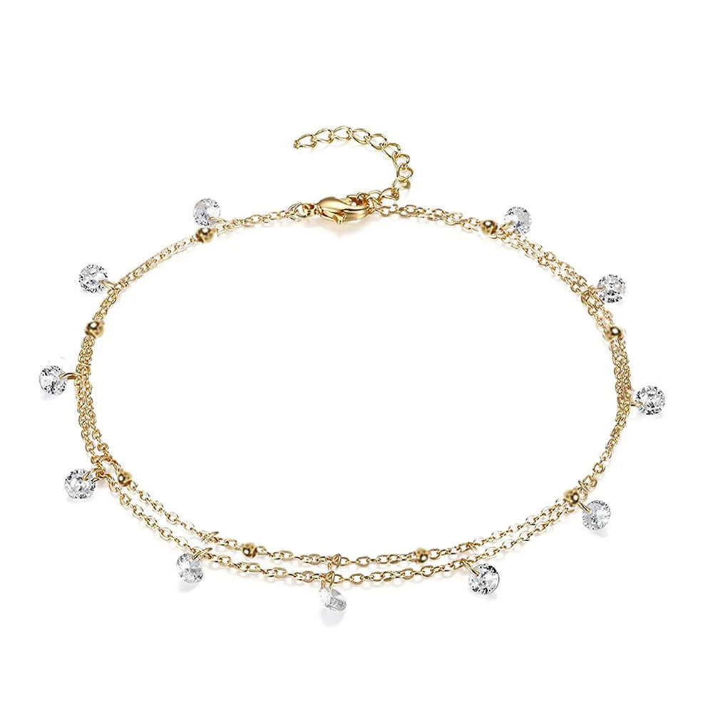 ✨ SparkleStep Tennis Anklet