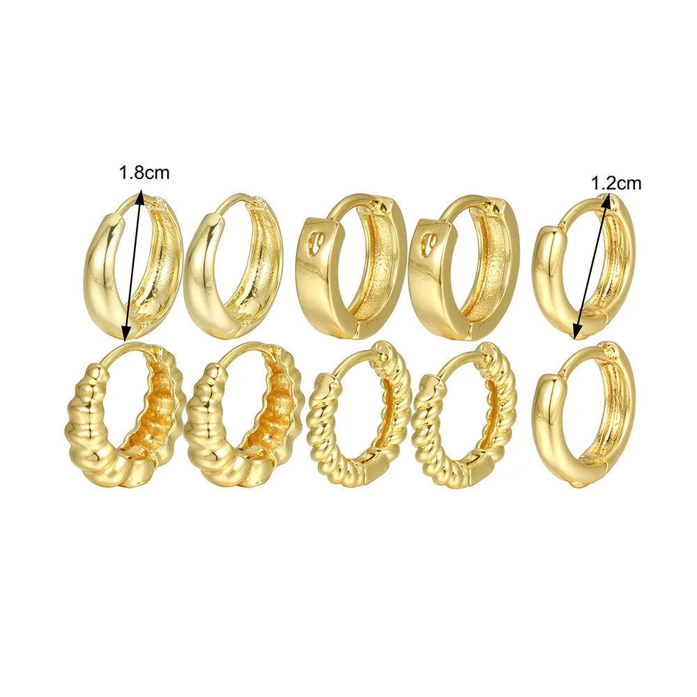 ✨ InvisibleGlow Gold Hoop Set
