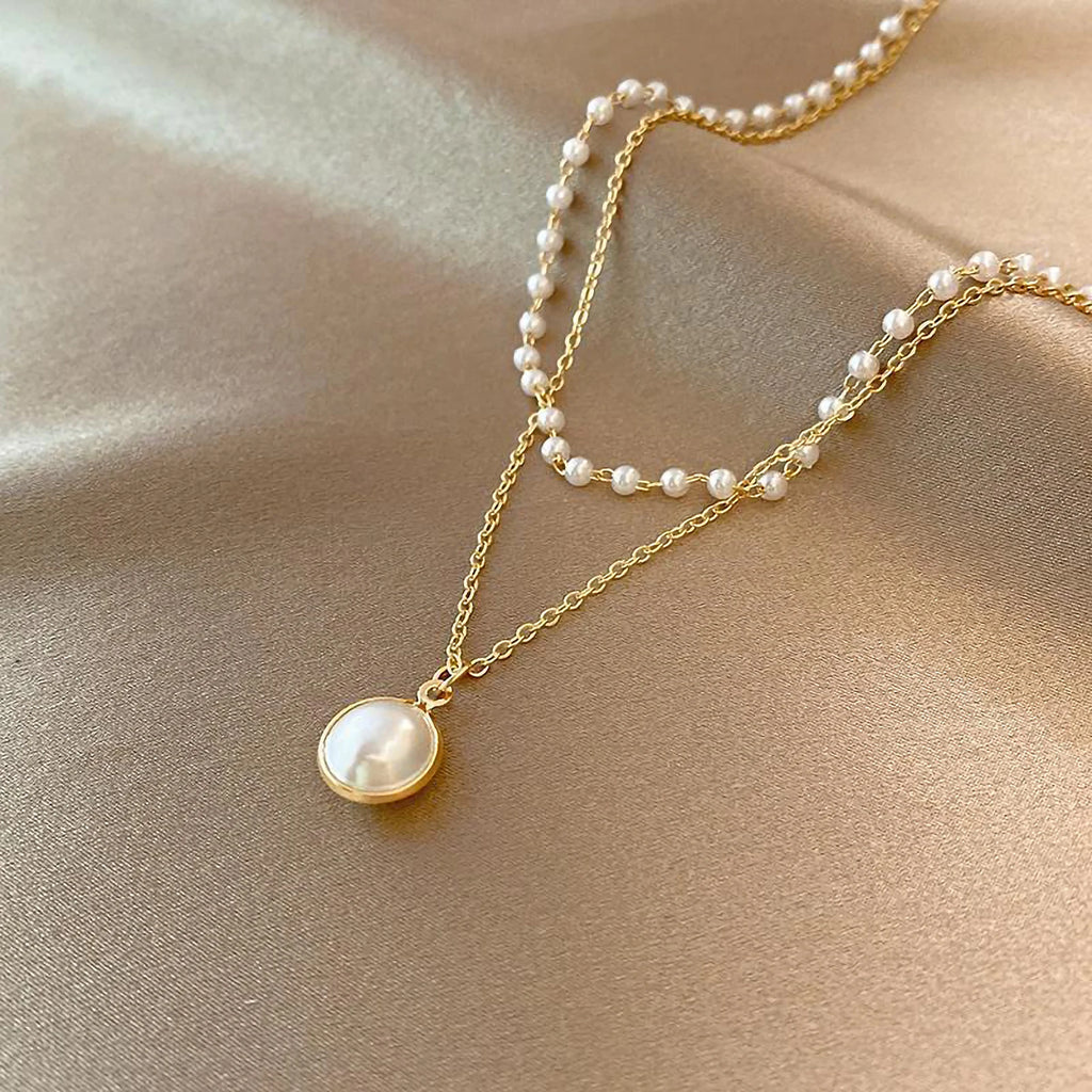 Golden Cascade Pearl Set