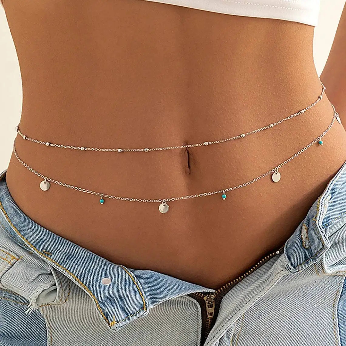 Mystic Layered Tassel Belt Chain