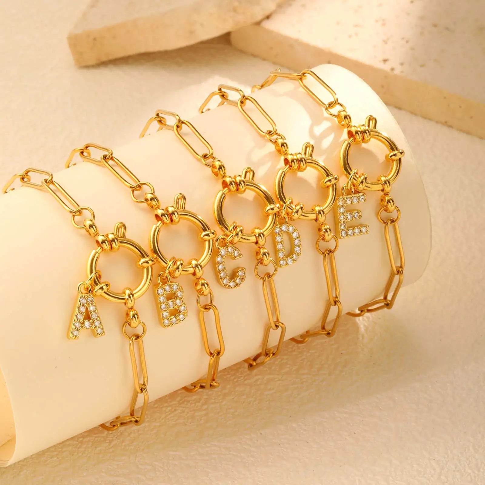Radiant Letter Bubble Bracelet
