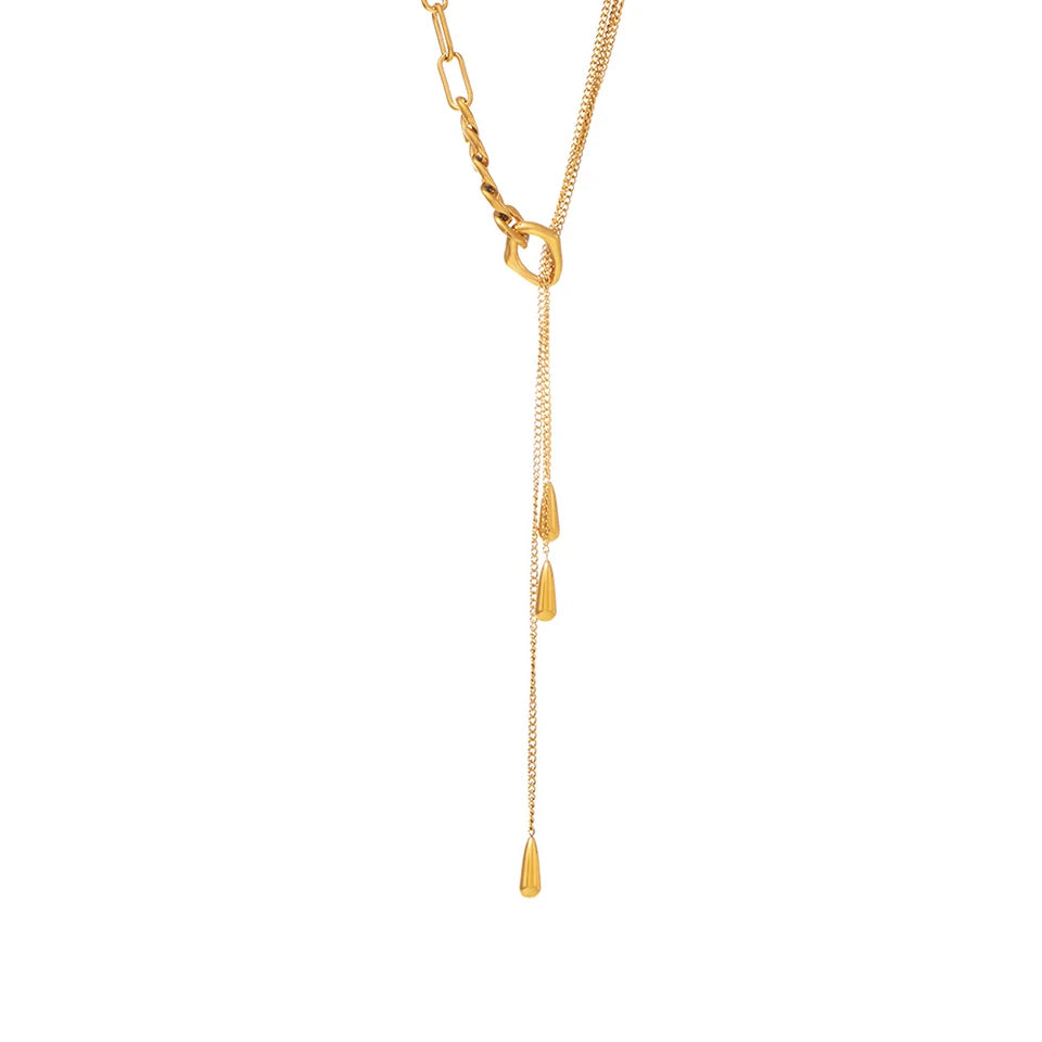 Golden Opera Tassel Necklace