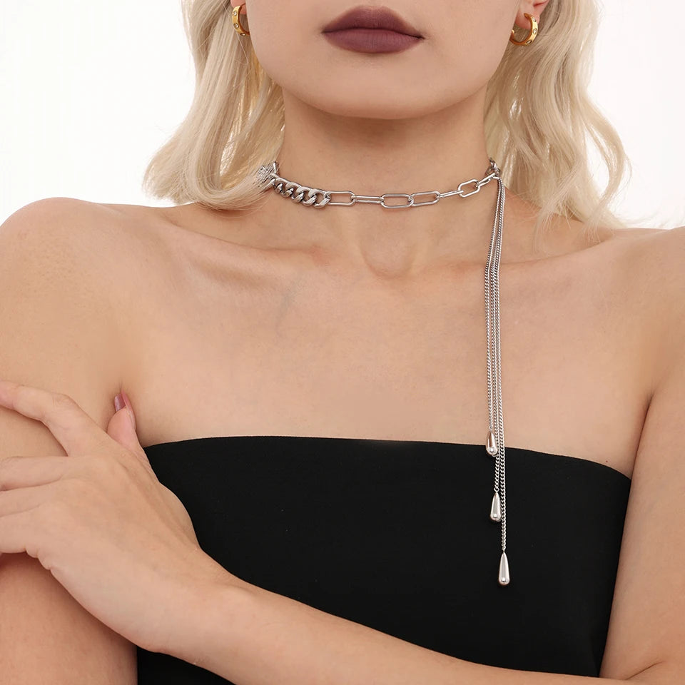 Golden Opera Tassel Necklace