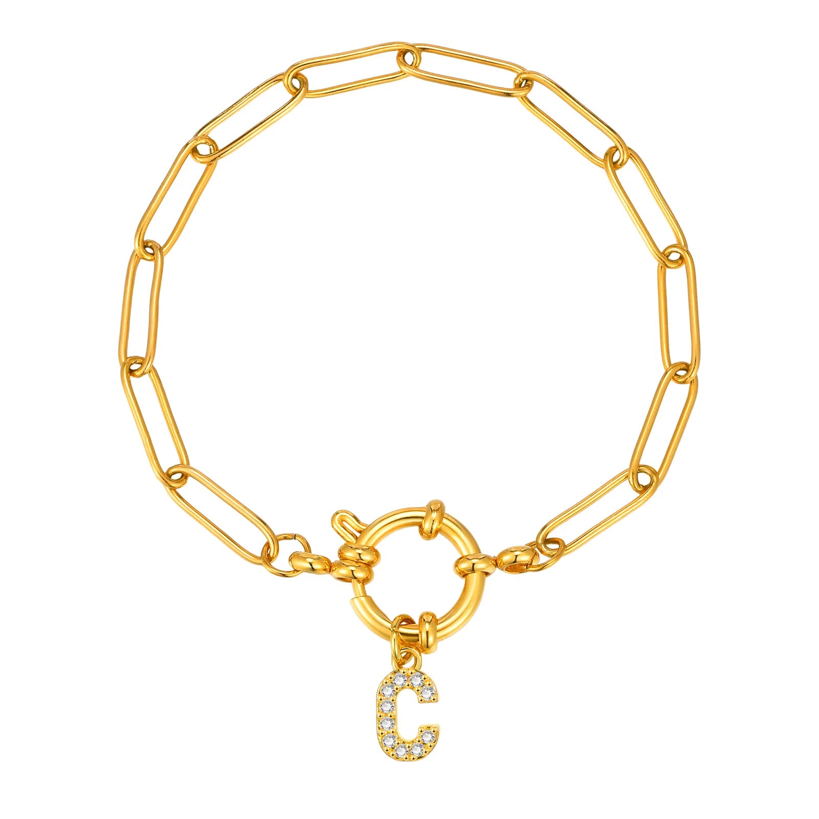 Radiant Letter Bubble Bracelet