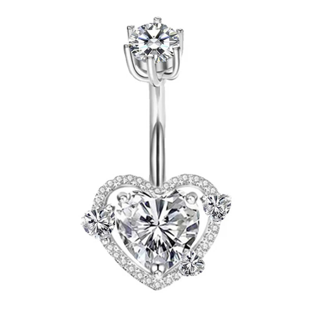 ✨ Luxe Pink Heart Piercing