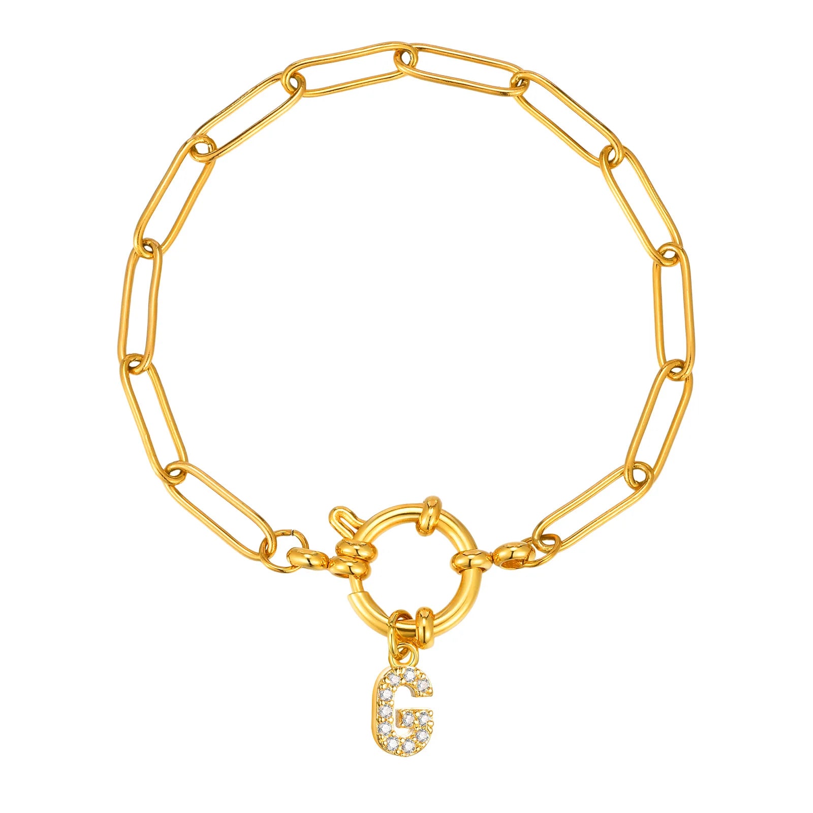 Radiant Letter Bubble Bracelet