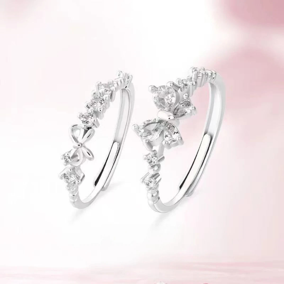 🦋 Butterfly Bliss Zircon Ring