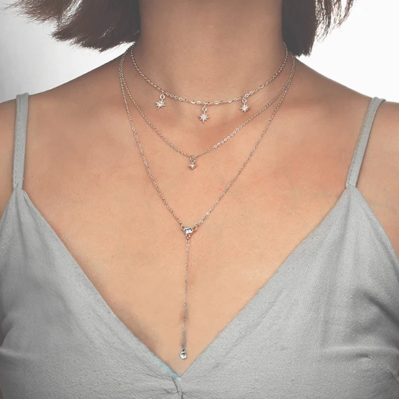 Triple Radiance Love Necklace